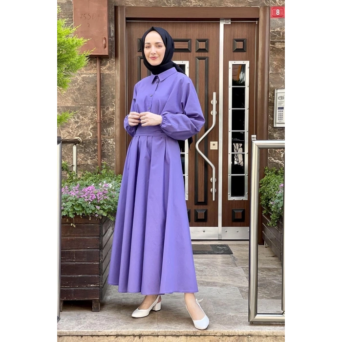 Moda Çizgi Tesettür Elbise