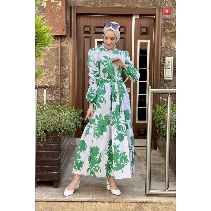 Moda Çizgi Tesettür Elbise