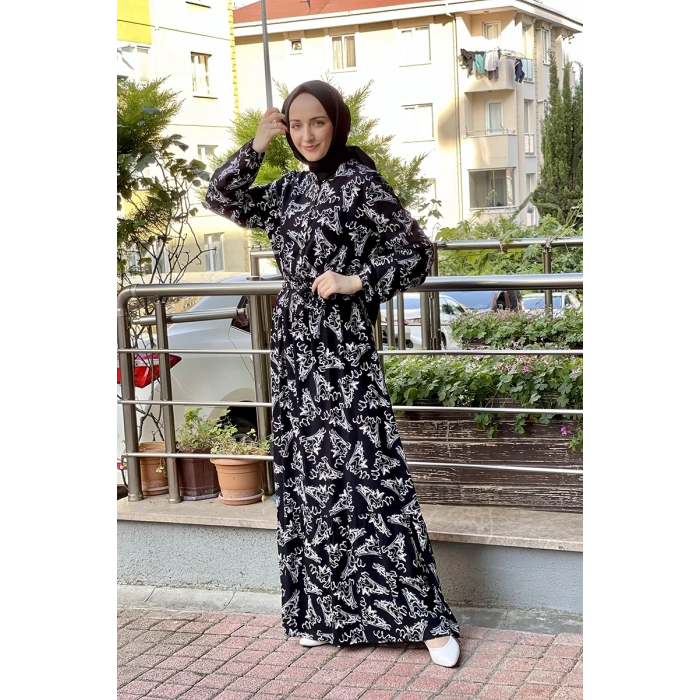 Moda Çizgi Tesettür Elbise