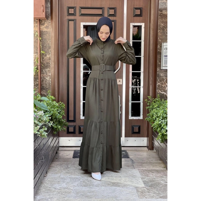 Moda Çizgi Tesettür Elbise