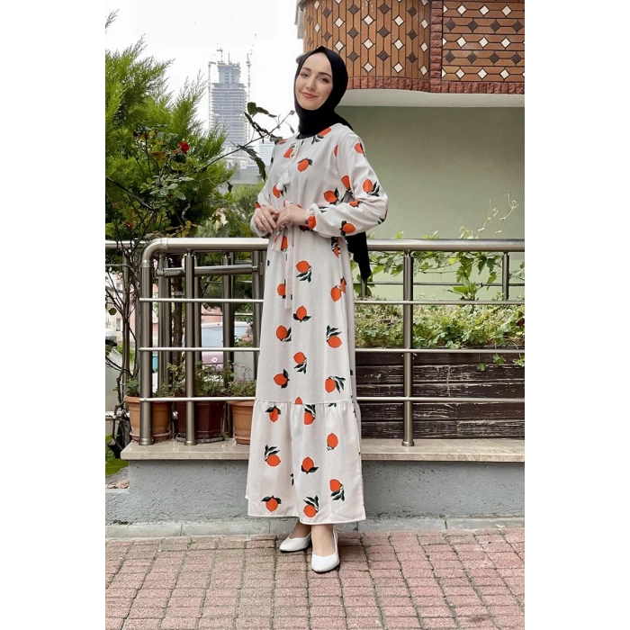 Moda Çizgi Tesettür Elbise