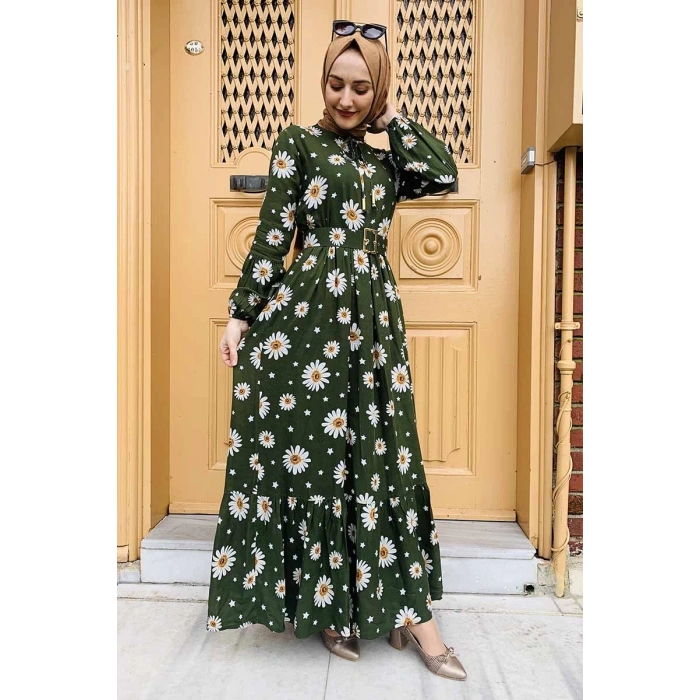 Moda Çizgi Tesettür Elbise