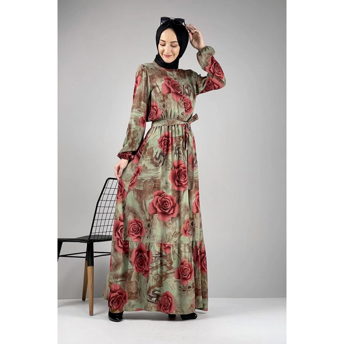 Moda Çizgi Tesettür Elbise