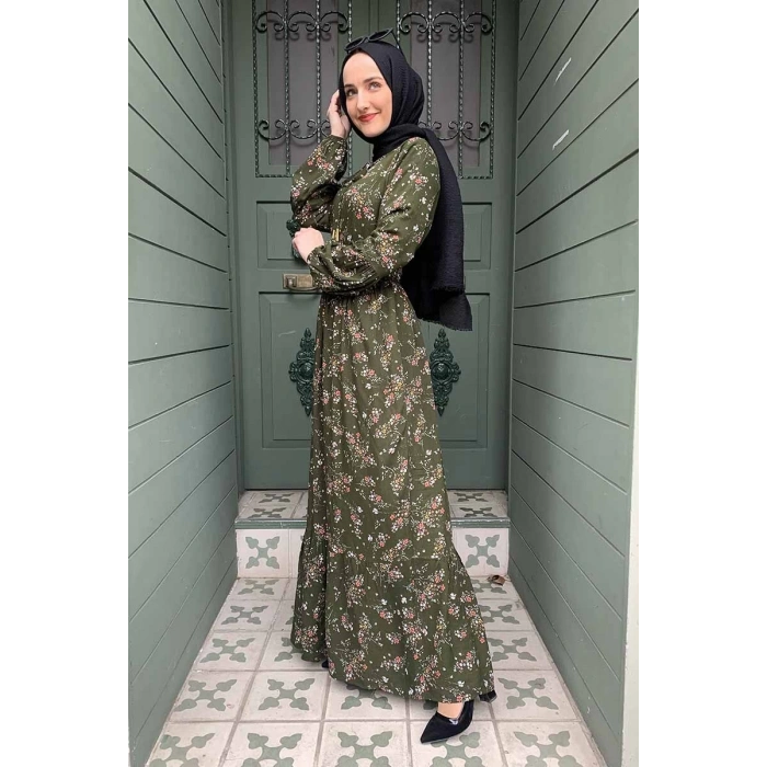 Moda Çizgi Tesettür Elbise