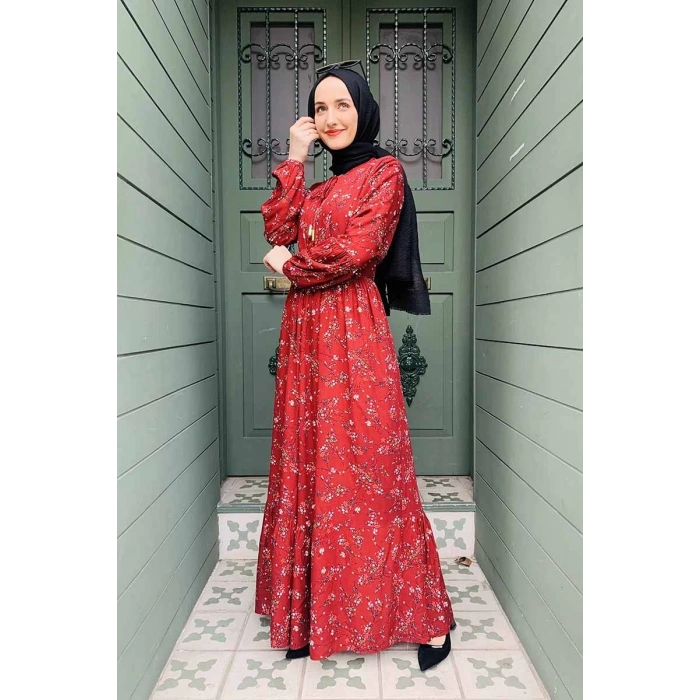 Moda Çizgi Tesettür Elbise