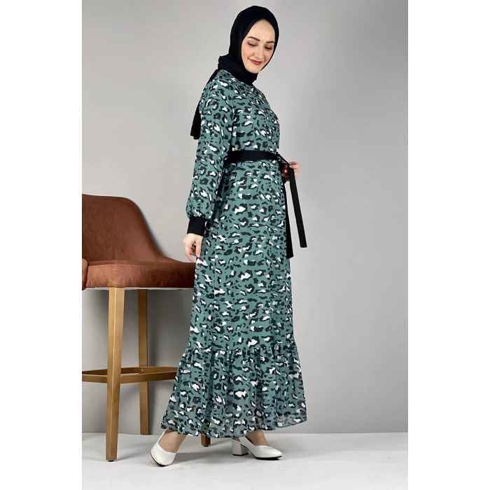 Moda Çizgi Tesettür Elbise