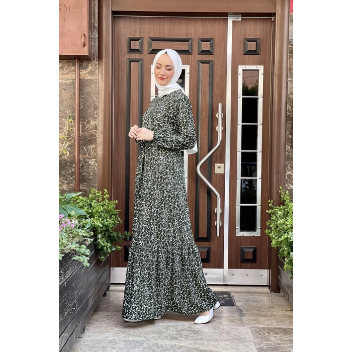 Moda Çizgi Tesettür Elbise