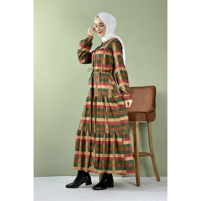 Moda Çizgi Tesettür Elbise