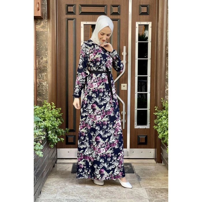 Moda Çizgi Tesettür Elbise