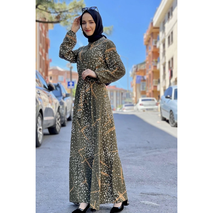 Moda Çizgi Tesettür Elbise