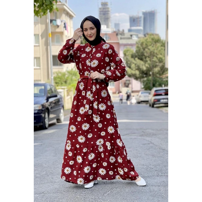 Moda Çizgi Tesettür Elbise