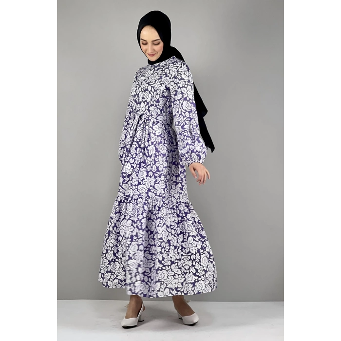 Moda Çizgi Tesettür Elbise