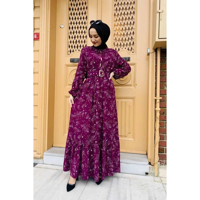 Moda Çizgi Tesettür Elbise