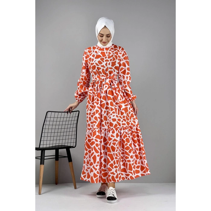 Moda Çizgi Tesettür Elbise