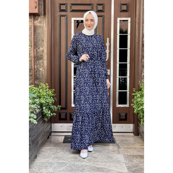 Moda Çizgi Tesettür Elbise