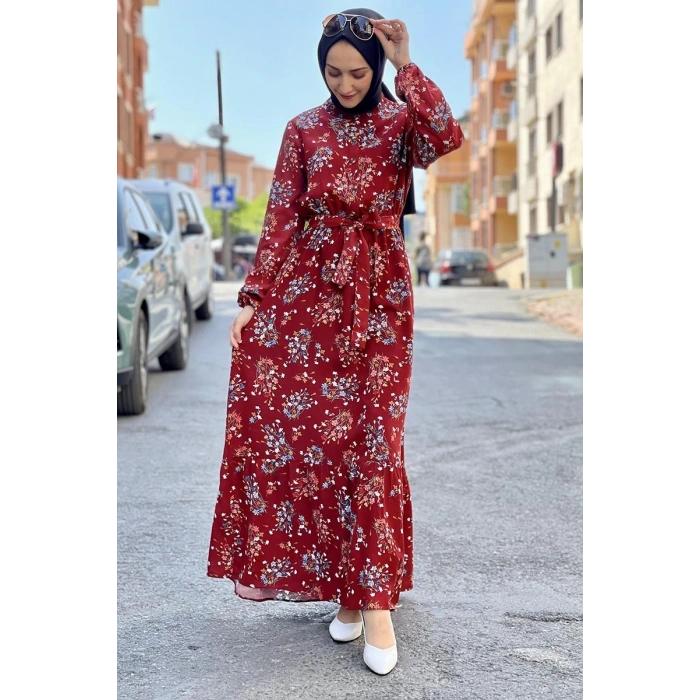 Moda Çizgi Tesettür Elbise