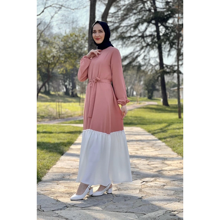 Moda Çizgi Tesettür Elbise