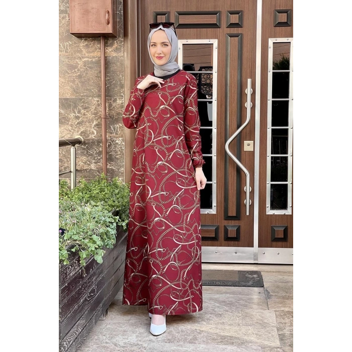 Moda Çizgi Tesettür Elbise