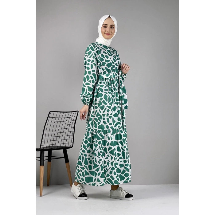 Moda Çizgi Tesettür Elbise