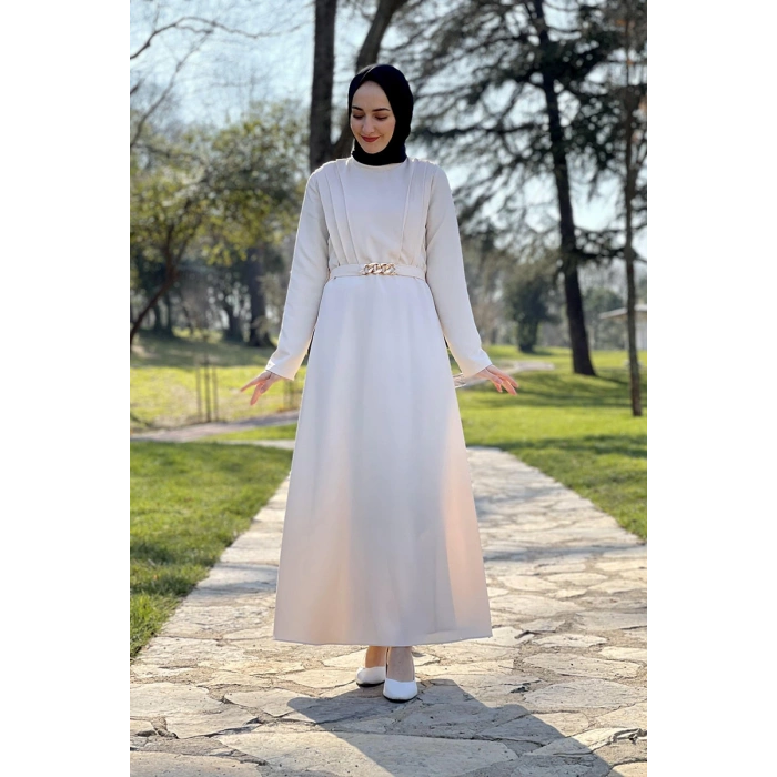 Moda Çizgi Tesettür Elbise