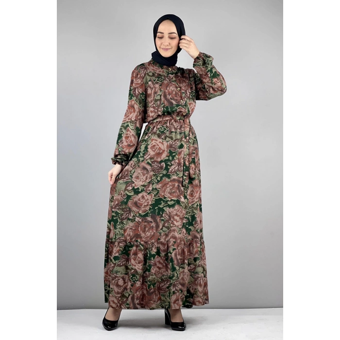 Moda Çizgi Tesettür Elbise