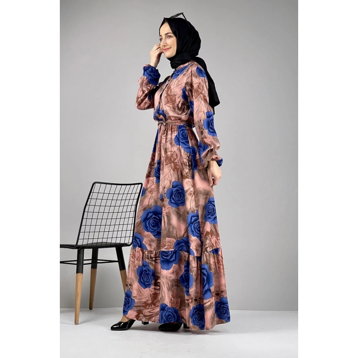 Moda Çizgi Tesettür Elbise