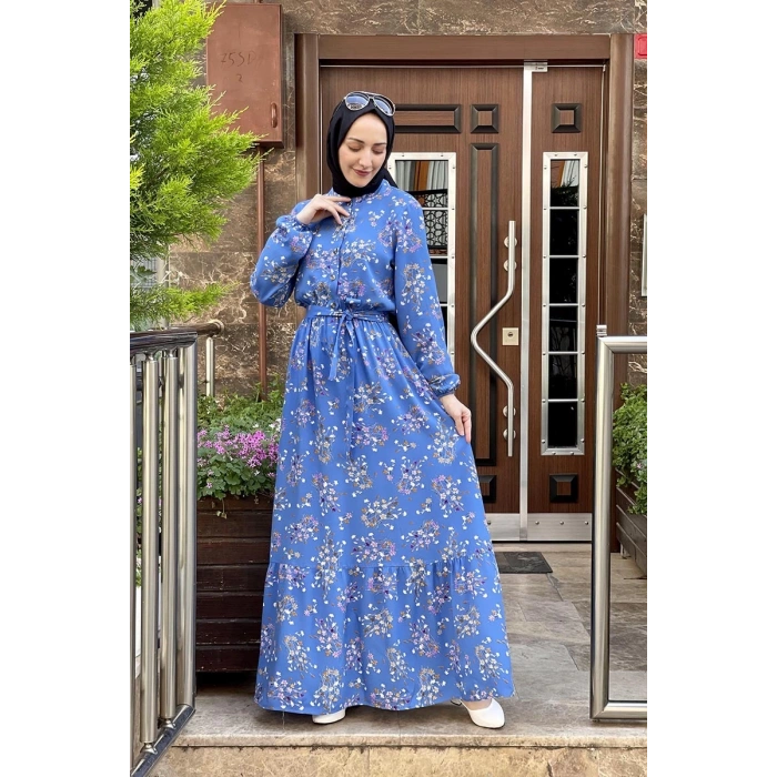 Moda Çizgi Tesettür Elbise