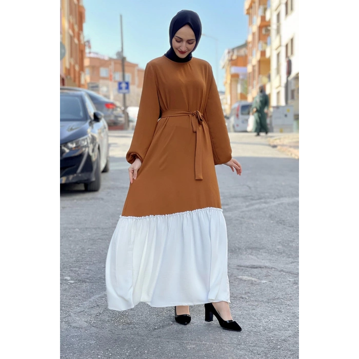 Moda Çizgi Tesettür Elbise