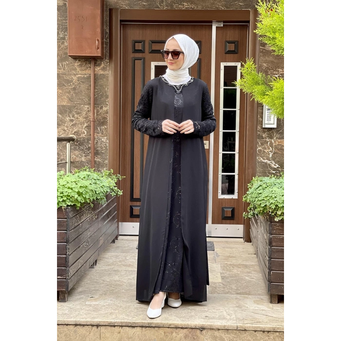 Moda Çizgi Tesettür Elbise