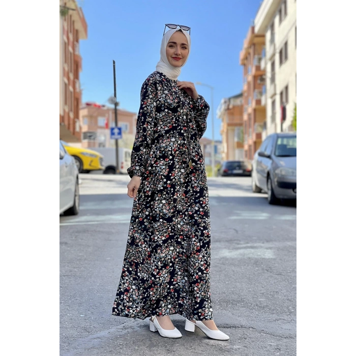 Moda Çizgi Tesettür Elbise