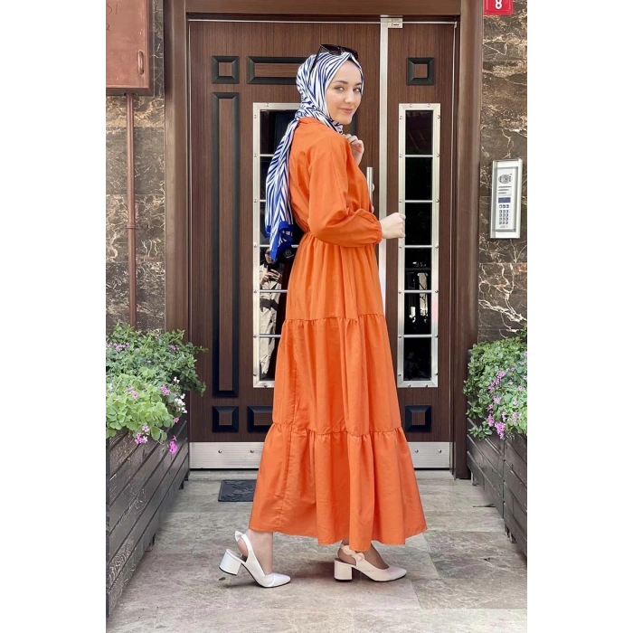 Moda Çizgi Tesettür Elbise