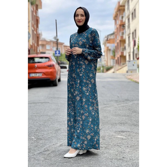 Moda Çizgi Tesettür Elbise