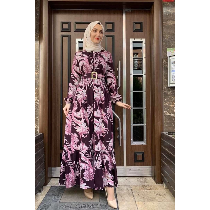 Moda Çizgi Tesettür Elbise