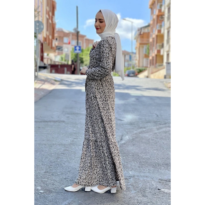 Moda Çizgi Tesettür Elbise