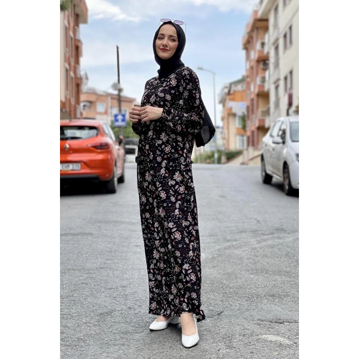 Moda Çizgi Tesettür Elbise