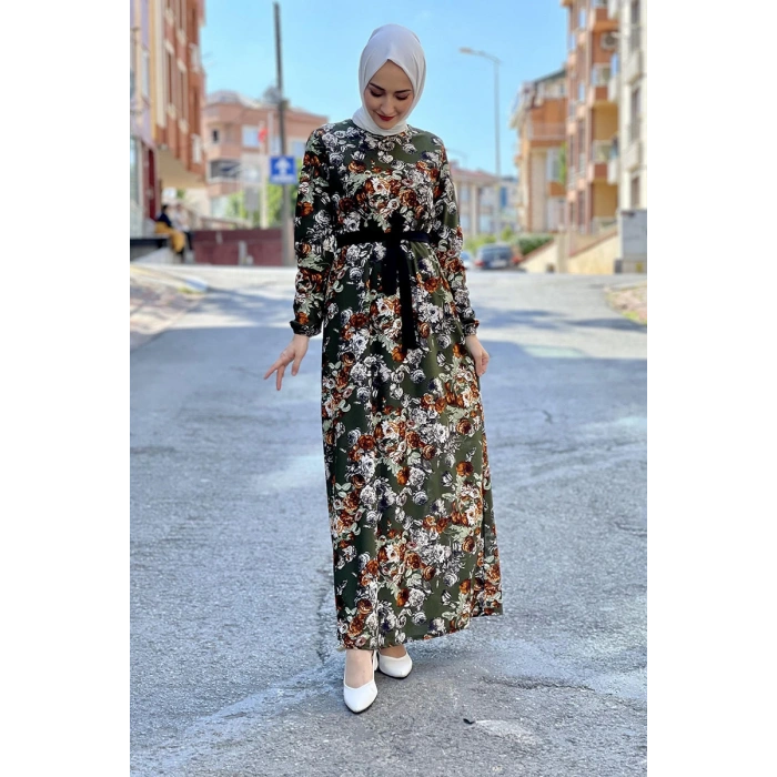 Moda Çizgi Tesettür Elbise