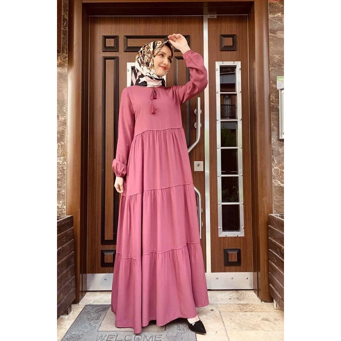 Moda Çizgi Tesettür Elbise