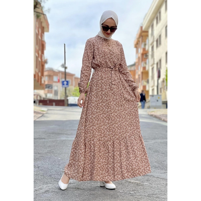 Moda Çizgi Tesettür Elbise