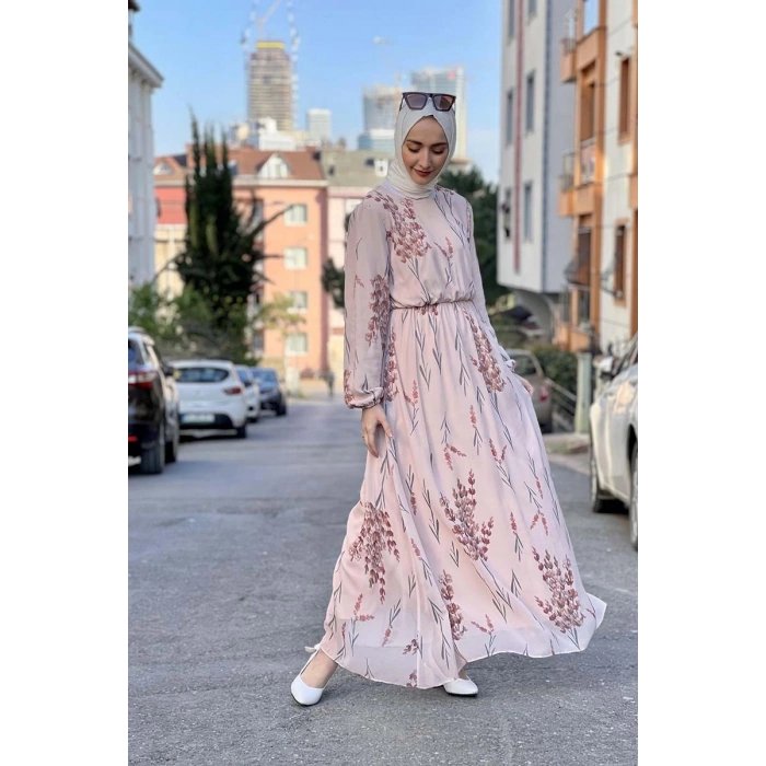 Moda Çizgi Tesettür Elbise