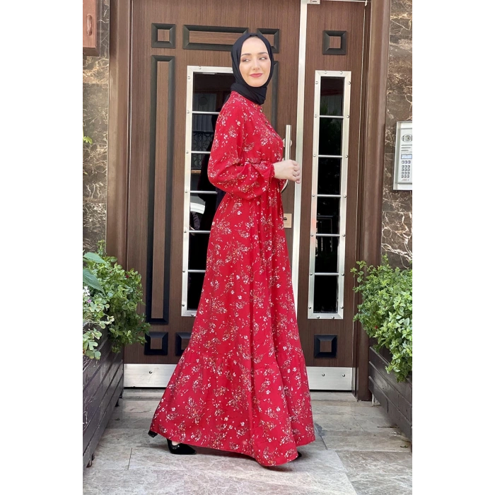 Moda Çizgi Tesettür Elbise