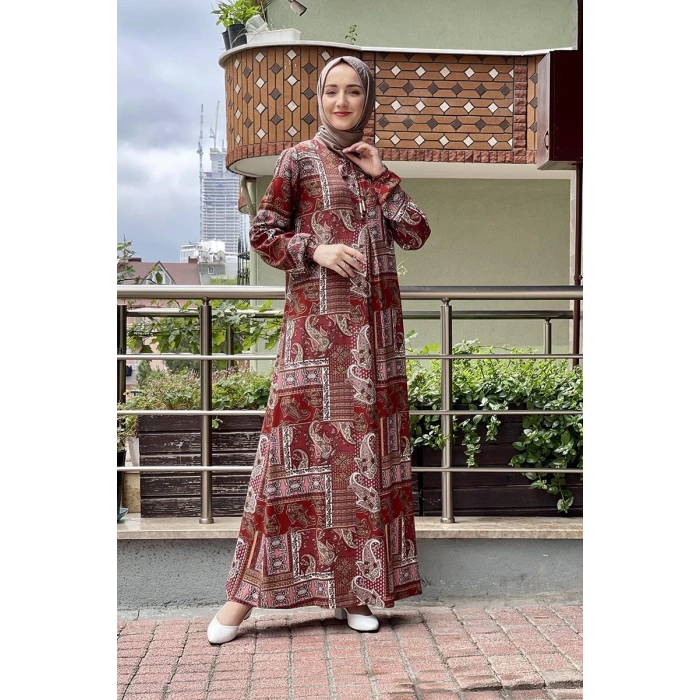 Moda Çizgi Tesettür Elbise