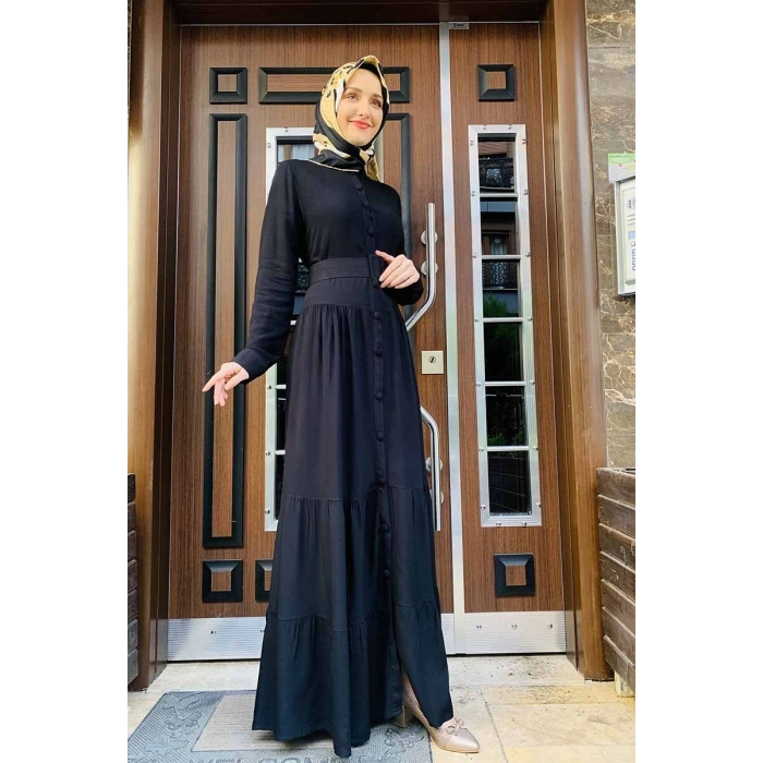 Moda Çizgi Tesettür Elbise