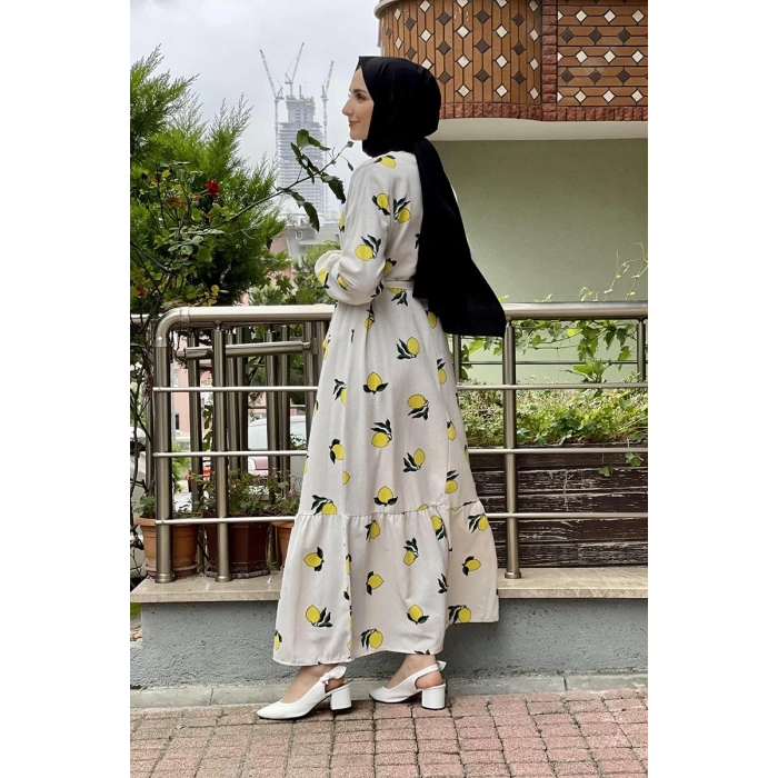 Moda Çizgi Tesettür Elbise