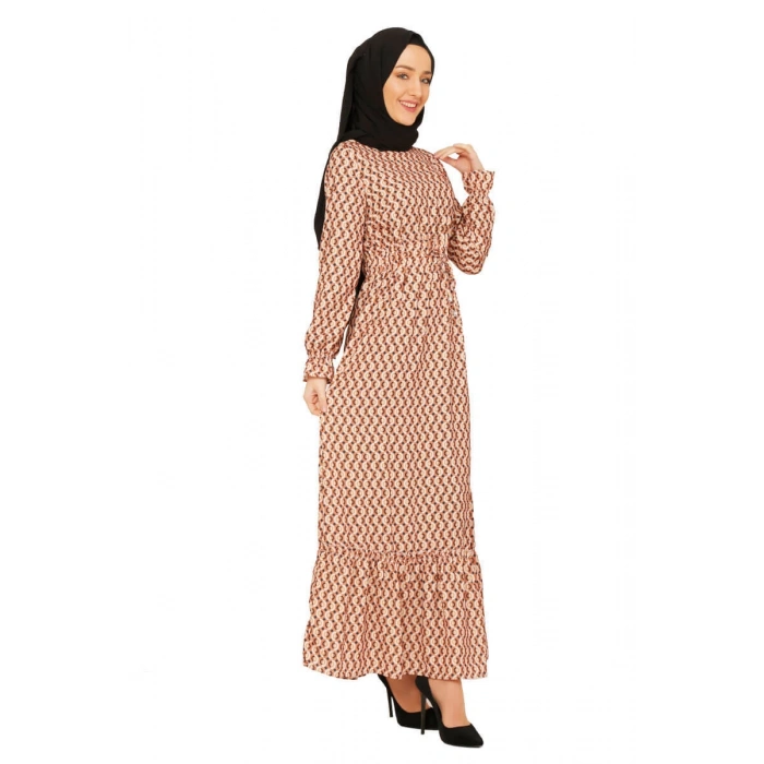 Moda Çizgi Tesettür Elbise