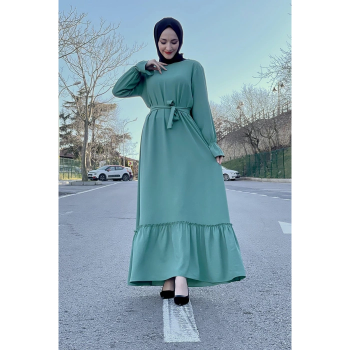 Moda Çizgi Tesettür Elbise