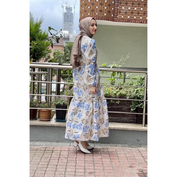 Moda Çizgi Tesettür Elbise