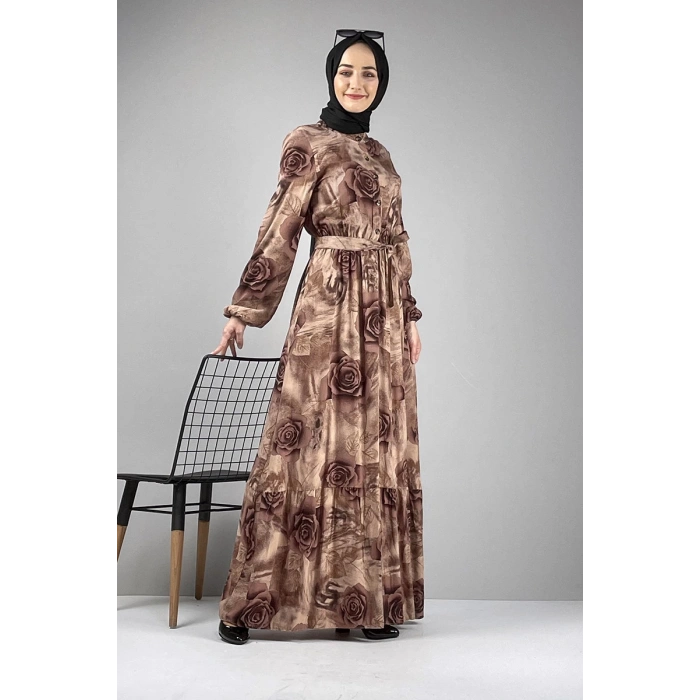 Moda Çizgi Tesettür Elbise