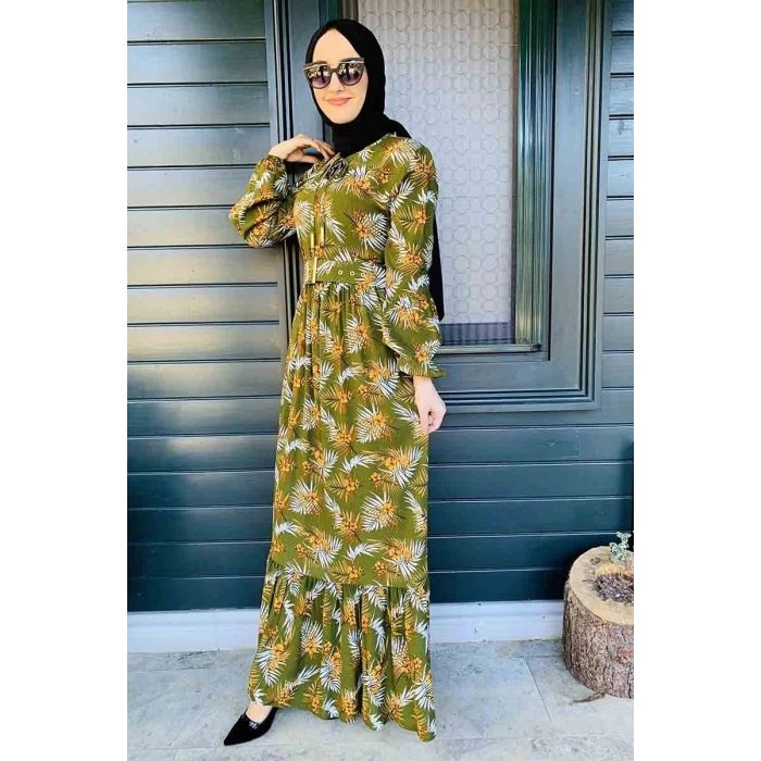 Moda Çizgi Tesettür Elbise