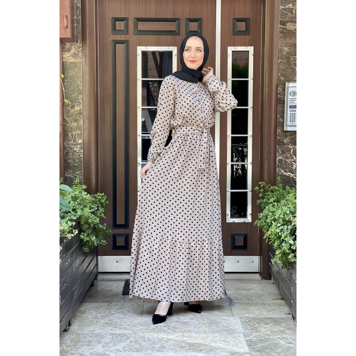 Moda Çizgi Tesettür Elbise