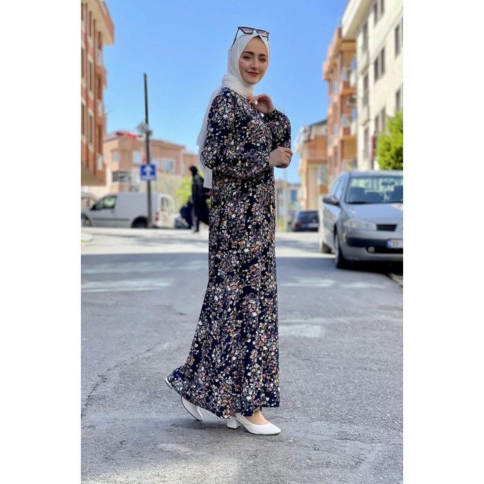 Moda Çizgi Tesettür Elbise